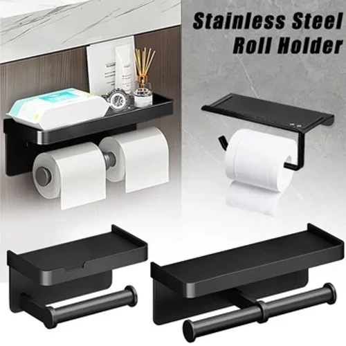 Toilettenpapierhalter zur Wandmontage, Toilettenpapierhalter aus Aluminiumlegierung, Taschentuchhalter, Badezimmer-Taschentuchhalter, Badezimmerzubehör