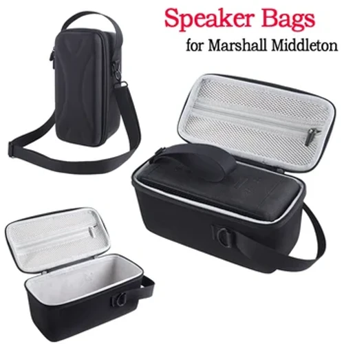 Geantă de transport de călătorie EVA dură Curele de umăr reglabile Geanta cutie audio Accesoriu pentru cablu de alimentare Anti-cădere pentru Marshall Middleton