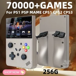 Портативний портативний ігровий плеєр Retro R43 PRO з екраном 4,3 дюйма, 256G, 70 000+ ігор для PS1, PSP N64 MAME, грайте в будь-який час і в будь-якому місці. Ретро-ігри