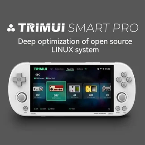 Trimui Smart Pro 4,96-tums Ips Hd HD-skärm med öppen källkod Handhållen spelmaskin Retro Arcade L Inux System 26+ Inbyggd simulator