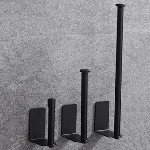 Porte-serviettes en papier adhésif porte-rouleau de papier toilette salle de bain porte-rouleau de papier sans poinçon acier inoxydable noir or porte-rouleau