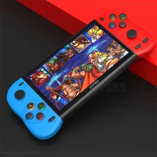 2024 Mới X19PRO Màn Hình 5.1 Inch Máy Chơi Game Cầm Tay Màn Hình Lớn Di Động Retro Người Chơi Game Video Tay Cầm Với 10000 Trò Chơi