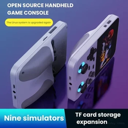 2024 Nuovo D 007 Console per videogiochi IPS da 3,5 pollici Schermo intero Sistema operativo Linux Pocket Mini Dispositivi di gioco Console di gioco portatili
