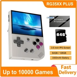 ANBERNIC RG35XX PLUS Retro Handheld Game Player 3.5''IPS Tela Built-in 10K Games Kids Game Console Boy Kids Gift