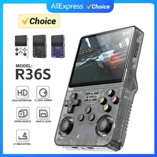 R36S Handheld-Spielkonsole 3,5-Zoll-IPS-Bildschirm 20.000 klassische Retro-Spielekonsolen Linux-System Tragbarer Taschen-Videospielplayer