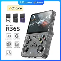 R36S Handheld-Spielkonsole 3,5-Zoll-IPS-Bildschirm 20.000 klassische Retro-Spielekonsolen Linux-System Tragbarer Taschen-Videospielplayer