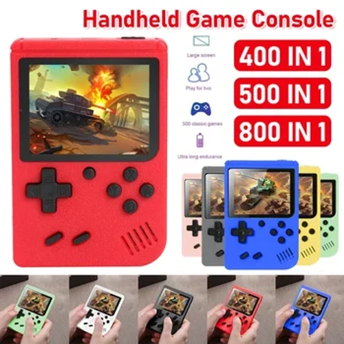 800 Games Handheld Video Game Console 3 Inch TFT Screen with 500/400 FC Classic Games Nostalgic Games Console for Kids and Adult