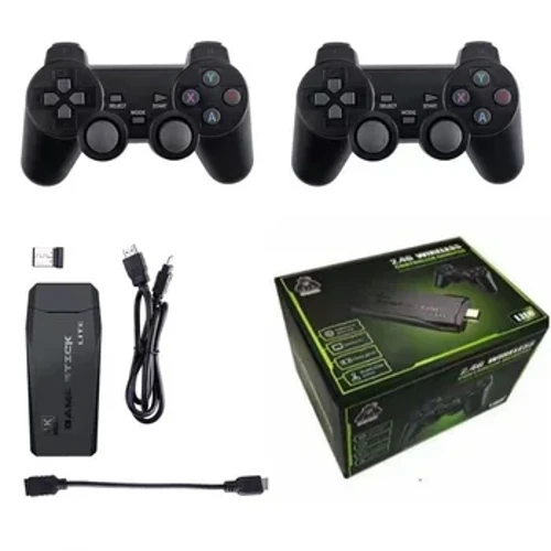 Videogame Console 64 GB Ingebouwde 10000 games retro handheld gameconsole draadloze controller 4K HD Game Stick voor PS1/GBA