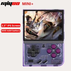 MIYOO Mini Plus Taşınabilir Retro El Oyun Konsolu 3,5 inç IPS HD Ekran çocuk Hediye Linux Sistemi Klasik Oyun Emülatörü