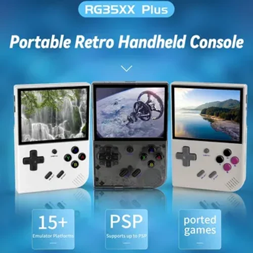 Anbernic RG35XX PLUS Handheld Spillkonsol 3.5'' IPS Écran HDMI Output Streaming Retro Portable Video Spillkonsole Player Kaddoen