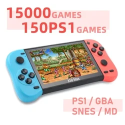 VILCORN X50-MAX 5.1 Inch Handheld Console Ondersteuning TV Uitgang Retro Draagbare Video Game Console Gaming Speler Voor PS1 GBA