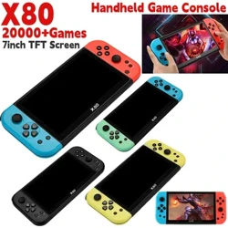 Retro Video Máy Chơi Game Người Chơi 20000 + Trò Chơi Màn Hình TFT 7Inch Di Động Cầm Tay Trò Chơi Điện Tử Máy Chơi Game Không Dây Cho Bé Trai bé Gái