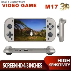 4 K M17 Retro Game 3D Konsol Game Genggam 4.3 Inch Layar IPS 480*272 Layar LCD Mini Portable Pocket Video Player untuk PSP