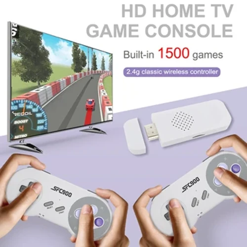 SF900 Videogioco portatile 4700 giochi Console per videogiochi retrò compatibile HDMI 2.4G wireless doppio gamepad per Sega Mega Drive