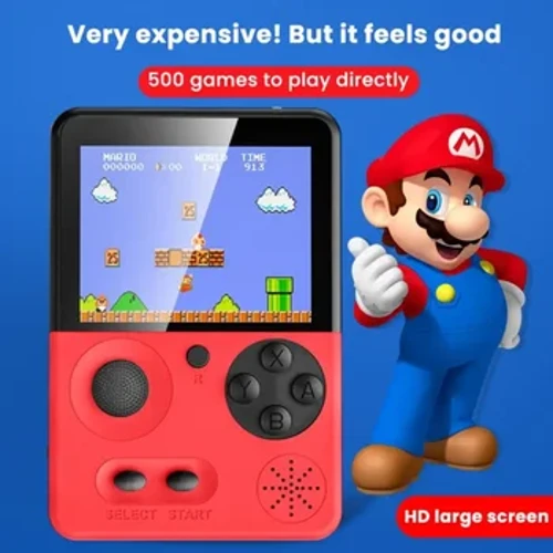 500 IN 1 Retro Videospielkonsole Handheld tragbare Mini Handheld Videokonsole LCD Kinder Farb-Player Geschenk
