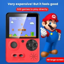 500 IN 1 Retro Ta'aloga Vitio Fa'amafanafanaga Tau'u ma feavea'i Iti lima lima Vitio Console LCD Tamaiti Ta'aloga Lanu Meaalofa.