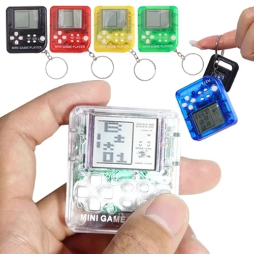 Túi Mini Máy Chơi Game Cổ Điển Nhỏ Máy Chơi Game Móc Khóa Trẻ Em Cầm Tay Retro Người Chơi Game Có Móc Khóa Trò Chơi Điện Tử