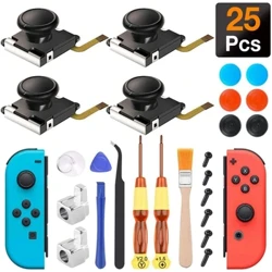 Náhradní sada joysticku 25v1 pro Nintendo Switch Ns Levý pravý ovladač Opravné díly Příslušenství pro 3D analogový palec