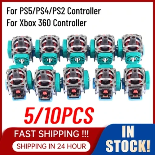 5/10 Chiếc 3D Analog Cần Điều Khiển Cảm Biến Ngón Tay Cái Dính Các Bộ Phận Thay Thế Cho Máy Chơi Game PlayStation PS5/PS4/PS2/Xbox 360 Tay Cầm Chơi Game Bộ Điều Khiển
