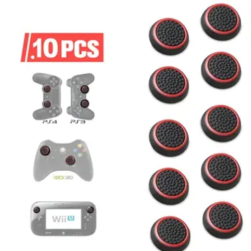 10/4 Bộ Điều Khiển Ngón Tay Cái Dính Tay Cầm Nắp PS3 PS4 XBOX Joystick Chống Trơn Trượt Tay Cầm Chơi Game Nắp Thay Thế Cho Wii U PS3 PS4 XBOX