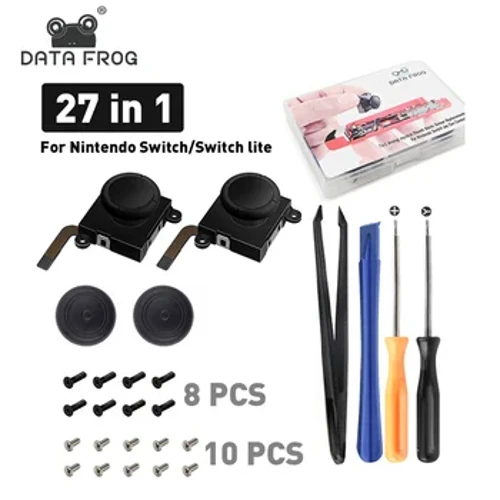 27 az 1-ben csere 3D analóg joystick hüvelykujj stick kompatibilis Nintendo kapcsolóval OLED Joy Pad érzékelő modul Switch Lite konzolhoz