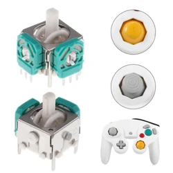 2pcs 3D Analogi ya 3D Sensor ya Sensor ya Axis Axis Sehemu za Kubadilisha Kijiti cha Nintend NGC Gamecube
