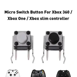DATA FROG 10 dona almashtirish tugmalari Xbox One/Xbox Slim geympad LB RB almashtirish tugmalari Xbox 360 kontroller uchun bamper kalitlari