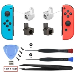 Accessori per giochi NS Switch Fibbie con chiusura in metallo con strumenti di apertura per kit di riparazione sostitutiva controller Switch / OLED Joy Con