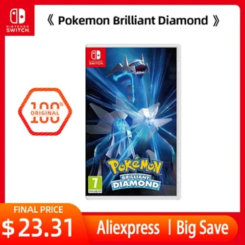 Pokemon Brilliant Diamond – edícia Stander – ponuky hier Nintendo Switch – plná podpora herných kaziet pre viacero jazykov