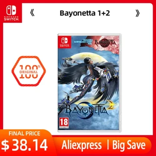 Nintendo Switch Game - Bayonetta ja Bayonetta 2 - Games Cartridge Physical Card for Switch Oled Lite