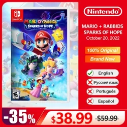 Mario + Rabbids Umyt uçgunlary Nintendo Switch Game OLED Lite Oýun Konsolyna geçmek üçin 100% resmi fiziki oýun kartoçkasy
