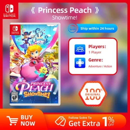 Nintendo Switchi mängupakkumised – Princess Peach: Showtime! - Mängukasseti füüsiline kaart Nintendo Switch Oled Lite jaoks