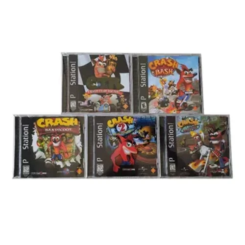 PS1 Copy Game Disc Crash Bandicoot Series Odomknite konzolovú stanicu 1 Retro optický ovládač Videoherné časti stroja