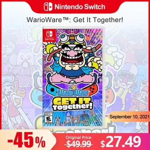 WarioWare Get It Together Nintendo Switch Game Deals 100% Official Physical Game Card Action Party Genre for Switch OLED Lite