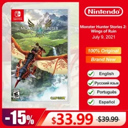 Monster Hunter Stories 2 Wings of Ruin Nintendo Switch Game Deals 100% Original Physical Game Card Genre Adventure for Switch