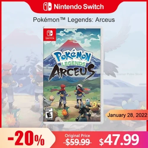 Pokemon Legends Arceus Nintendo Switch Game -erbjudanden 100% officiell original Fysisk spelkortsåtgärdsgenre för Switch OLED Lite