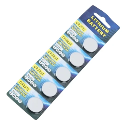 5 Pack CR2032 Lithium Coin Baterya 240mAh Mataas na Kapasidad na may malakas na 3V output button cell na angkop para sa mga tuner na matibay