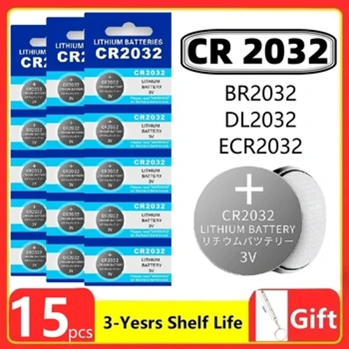 2-60PCS CR2032 CR 2032 Pihi Batila 3V Lithium Battery No ka Kia'i Pa'ani Calculator Kaa Remote Control Pihi Coin Cell