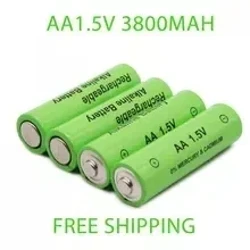 Pin AA 3800mAh 1.5V Pin sạc AA 3800mAh 1.5V Pin sạc cho đồ chơi Điều khiển từ xa miễn phí vận chuyển