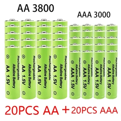 1.5V AA + AAA NI MH Rechargeable AA Battery AAA Alkaline 2100-3000mah no ka Torch Toys Clock MP3 Player Hoʻololi i ka Ni-Mh Battery