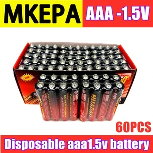 Engangsbatteri1,5v batteri AAA-karbonbatterier Trygg Sterk eksplosjonssikker 1,5 Volt AAA-batteri UM4-batteri Ingen kvikksølv