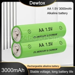 1-2 Chiếc Mới AA Pin Sạc 1.5V 3000Mah Pin Alkaline Cho Điều Khiển Từ Xa Đồ Chơi Điện Tử đèn LED Máy Cạo Râu Đài Phát Thanh