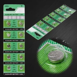 10PCS Matamata Maa AG1 1.55V 364 SR621SW LR621 621 LR60 CX60 Alkaline Button Coin Cell ma'a Pa'u le uta