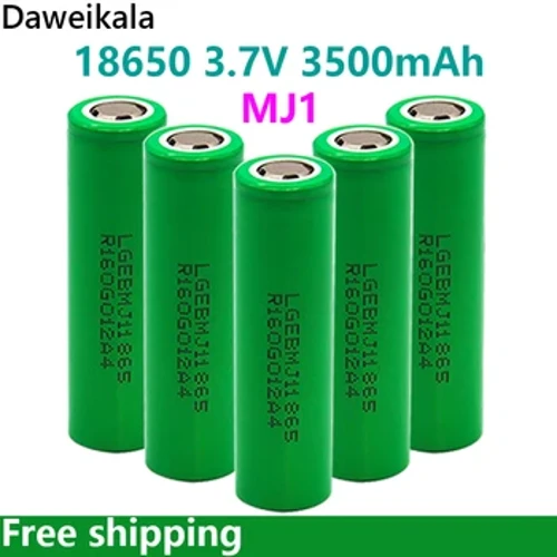 1-10 DB 100% eredeti MJ1 3.7 v 3500 mah 18650 lítium újratölthető akkumulátor zseblámpa akkumulátorokhoz LG MJ1 3500 mah akkumulátorhoz