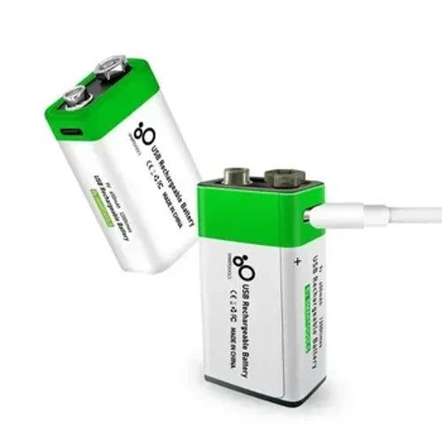 9V Baterai Isi Ulang 650mAh 6F22 Micro USB 9V Li-ion Baterai Lithium untuk Multimeter Mikrofon Mainan Remote Control KTV