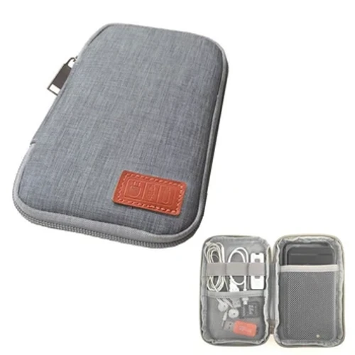 Soft Storage Organizer Bag Protection Carrying Game Case HDD Earphone MP3 MP4 Music Player Kabel Ponsel Kartu Bank Zipper Pouch