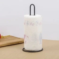 Porta asciugamani di carta da cucina in acciaio inossidabile Porta fazzoletti da bagno Porta tovaglioli in argento Accessori per la conservazione della cucina domestica