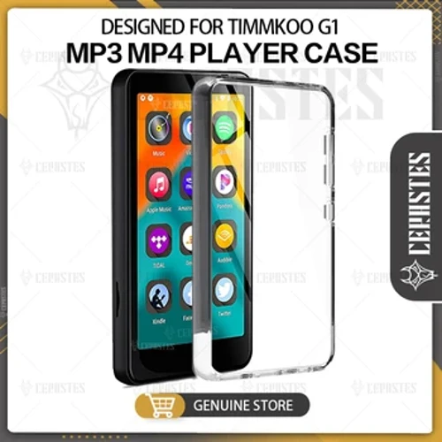 TIMMKOO Innioasis G1 Mp3 Player Case, Clear Case fir Mp3 Player Anti-Scratch Shock Absorption 4.0 Zoll Case Crystal Clear