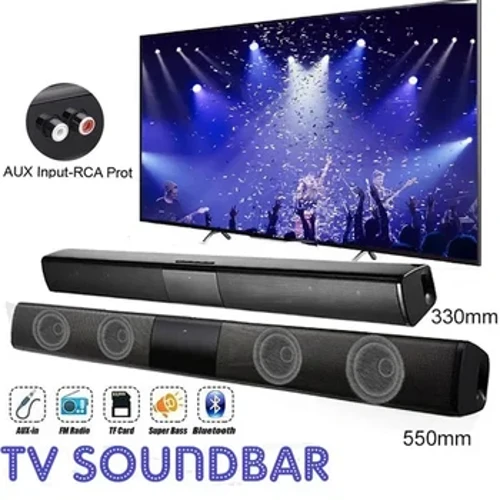 Hjemmekino lydsystem Bluetooth-høyttaler PC-høyttalere for TV Soundbar Box Subwoofer Radio Music Center Boom Box Column