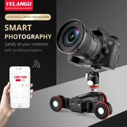 YELANGU L5 Motorized Mea Pueata Slider Automatic Vitio Dolly Car Rail Systems mo DSLR Meapueata Sony iPhone ma le Pulea o le App